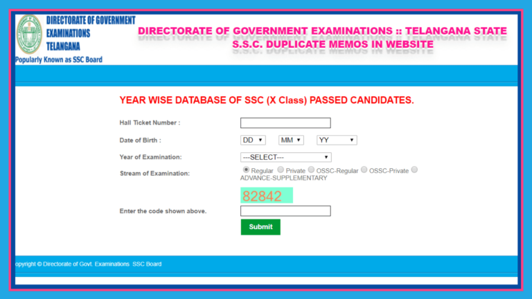 TS SSC Marks Memo Download Procedure bse.telangana.gov.in